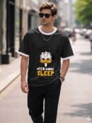 D-VIBE Need More Sleep Graphic Ringer T-Shirt