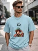D-VIBE Peace Bro Monkey Graphic Crew Neck T-Shirt