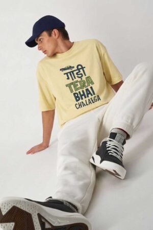 D-VIBE Tera Bhai Chalega Graphic Streetwear T-Shirt