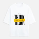 D-VIBE HOPE Unisex Terry Oversized Tee - White