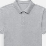 D-VIBE Men's Premium Cotton Polo T-Shirt - Grey Melange