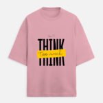 D-VIBE HOPE Unisex Terry Oversized Tee - Flamingo